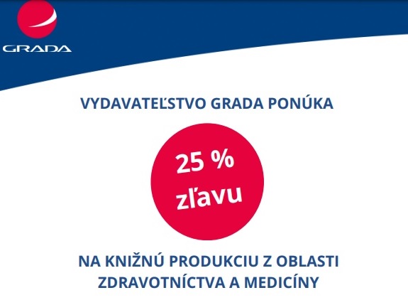 Zľava 25 % pre členov komory na zdravotnícku literatúru od Grady Zľava 25 % pre členov komory na zdravotnícku literatúru od Grady
