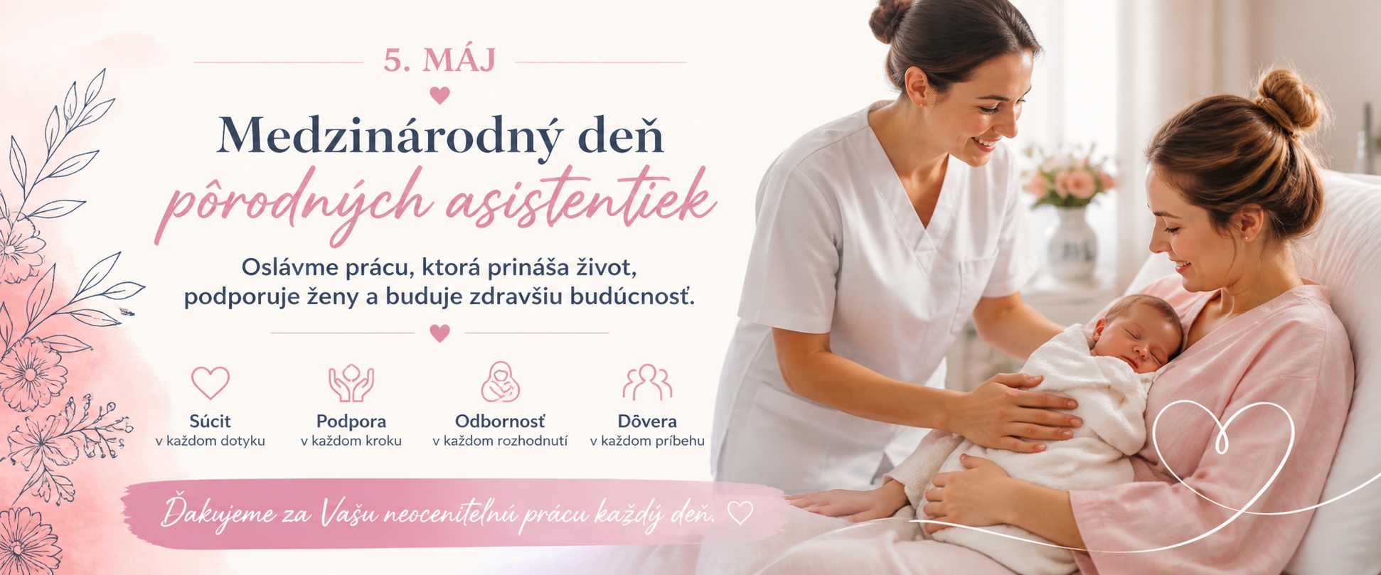 Medzinárodný deň pôrodných asistentiek: Význam profesie musí reflektovať aj realita praxe
