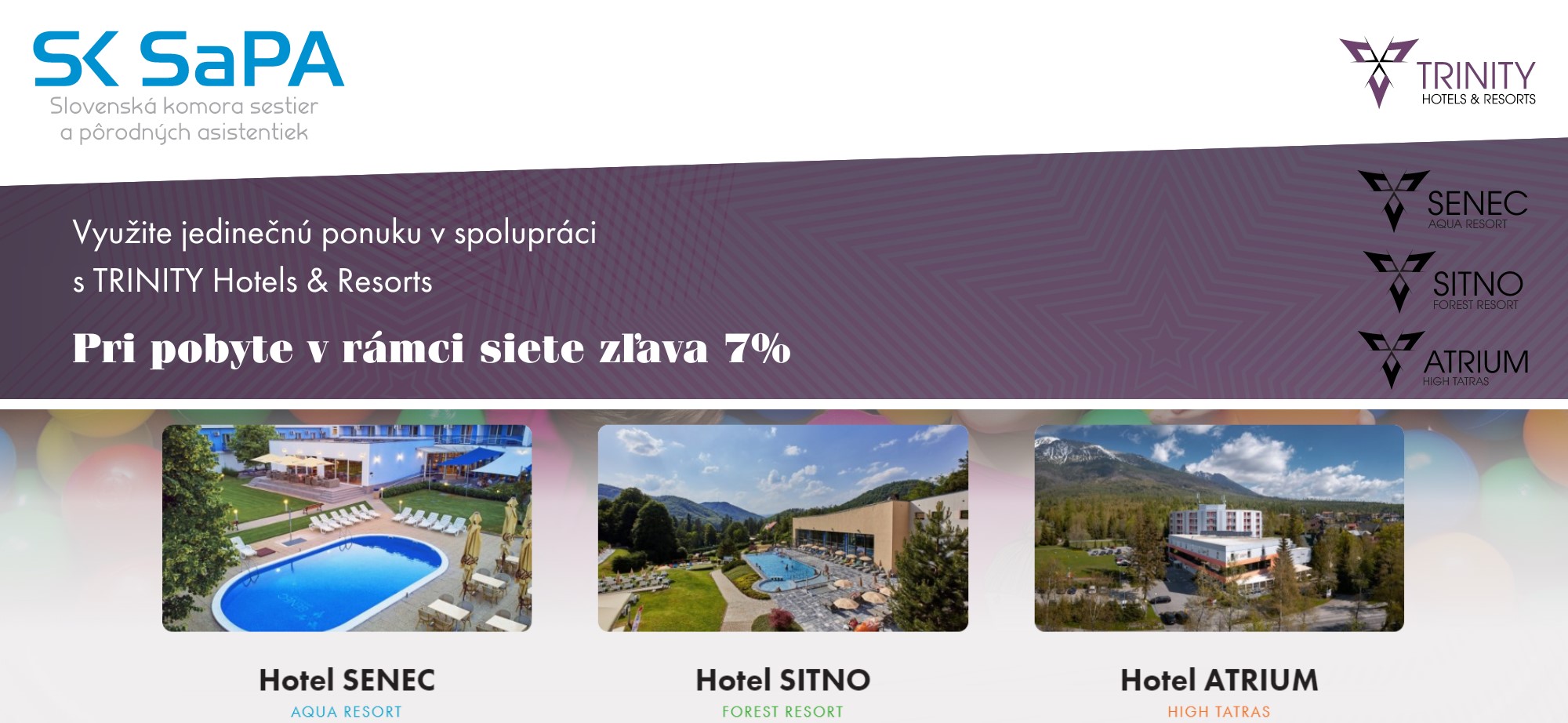 Zľava pre členov komory do siete hotelov Trinity Zľava pre členov komory do siete hotelov Trinity